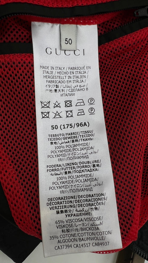 Giacca nera monogram con cartellino