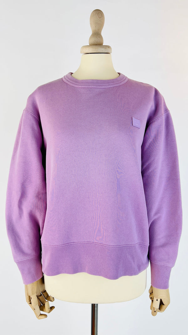 Felpa cropped in cotone