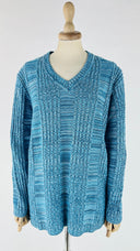 Maglia in cotone a fili blu Unsigned