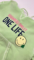 Felpa "One Life One Planet" con cartellino