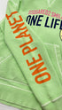 Felpa "One Life One Planet" con cartellino