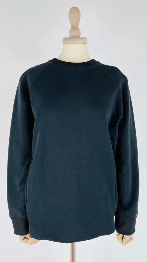 Felpa girocollo nera