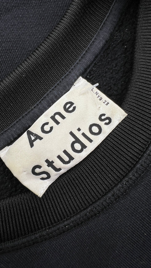 Felpa girocollo nera