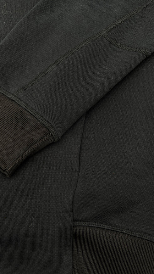 Felpa girocollo nera