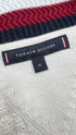 Cardigan righe rosso blu