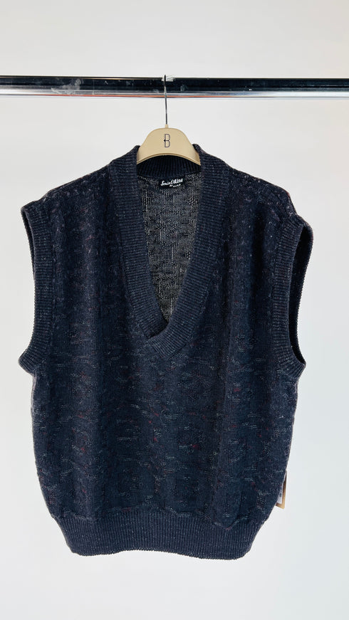 Gilet maglia scollo V