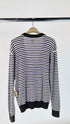 Cardigan cotone-lana a righe