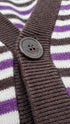 Cardigan cotone-lana a righe