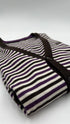 Cardigan cotone-lana a righe