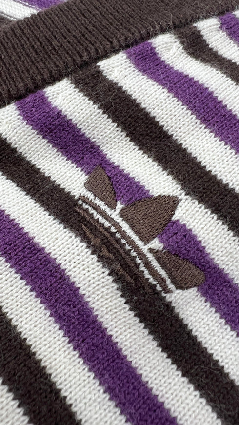 Cardigan cotone-lana a righe