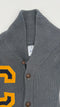 Cardigan cotone motivo “C”