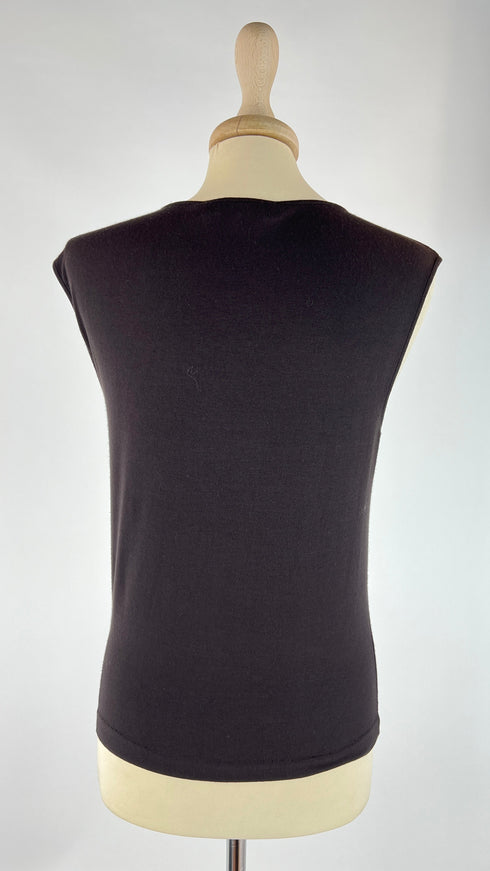 Smanicato con rose marrone