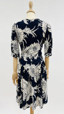 Abito midi blu peonie PRADA