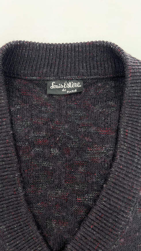Gilet maglia scollo V