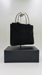 Borsa a mano in suede nero