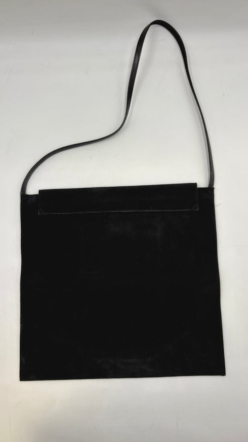 Borsa in suede nero