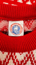 Maglia vintage motivo Fair Isle American Team