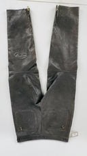 Pantalone in pelle grigio Diesel