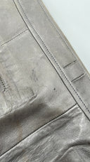 Pantalone in pelle grigio Diesel