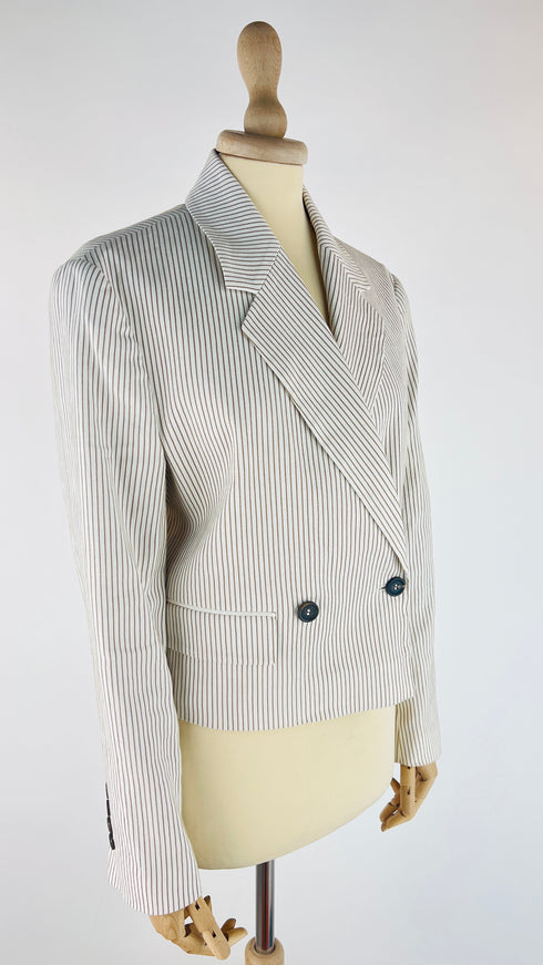Blazer corto a righe