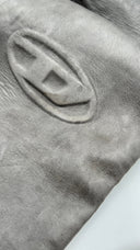 Pantalone in pelle grigio Diesel