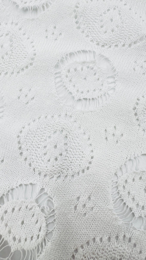 Cardigan cotone motivi geometrici