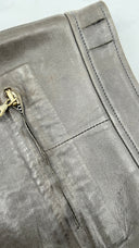 Pantalone in pelle grigio Diesel