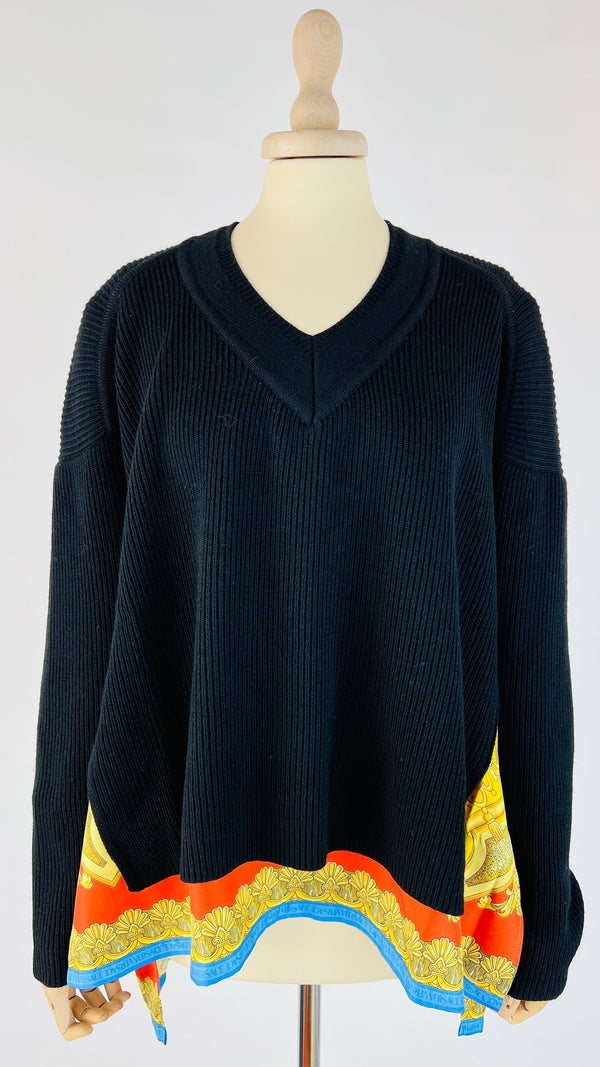 Maglione V lana e seta