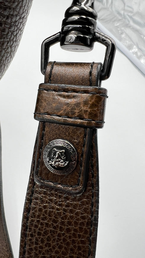 Tote bag in pelle con tracolla