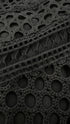 Abito lungo nero traforato