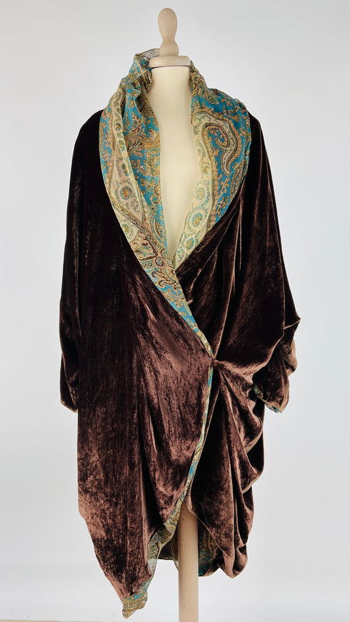 Soprabito oversized in velluto