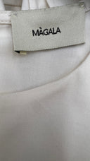 Abito corto asimmetrico bianco MagalA