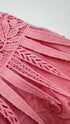 Abito corto con ricami rosa