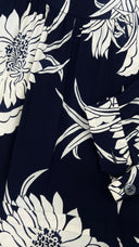 Abito midi blu peonie PRADA