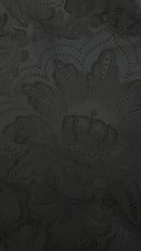 Abito midi broccato nero Dolce & Gabbana