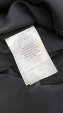 Abito midi inserti pelle GUCCI