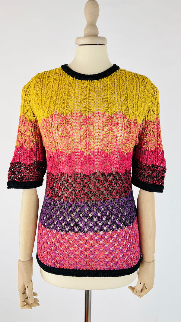 Maglia cotone a righe