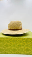 Cappello nastro in pelle con fibbia GUCCI