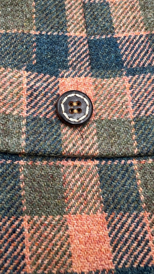 Blazer check rosa e verde