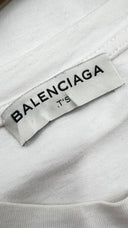 T-shirt bianca stampata BALENCIAGA T's
