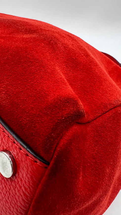 Borsa "Andromeda" suede rosso