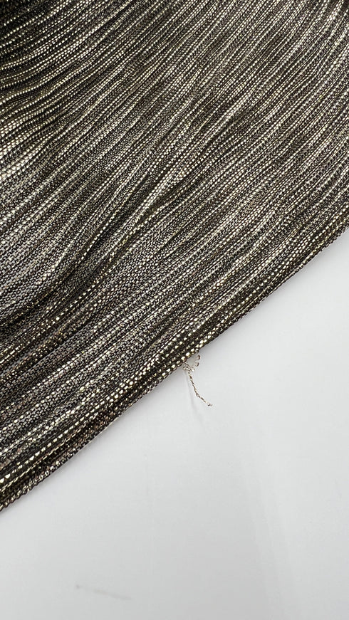 Abito mini in lurex dorato