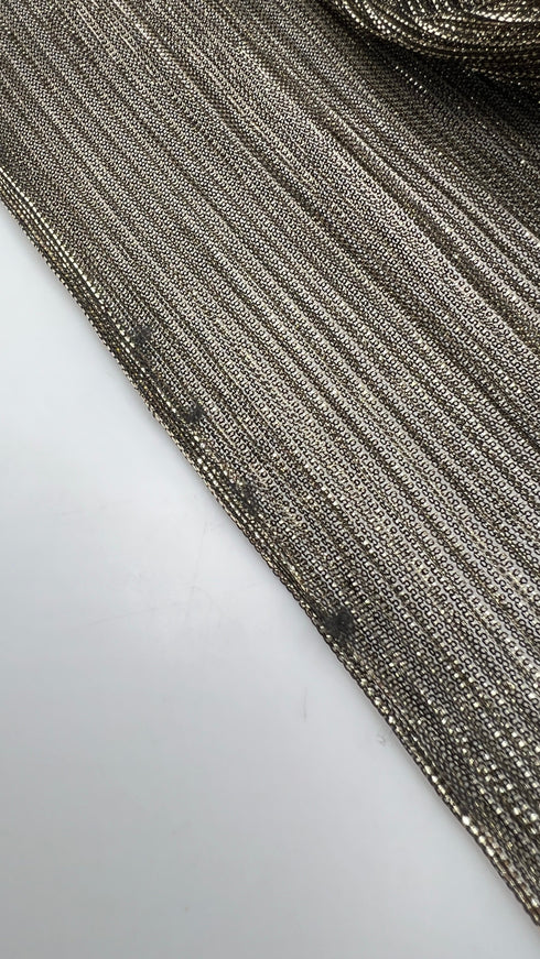 Abito mini in lurex dorato