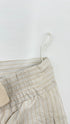 Shorts in seta a righe