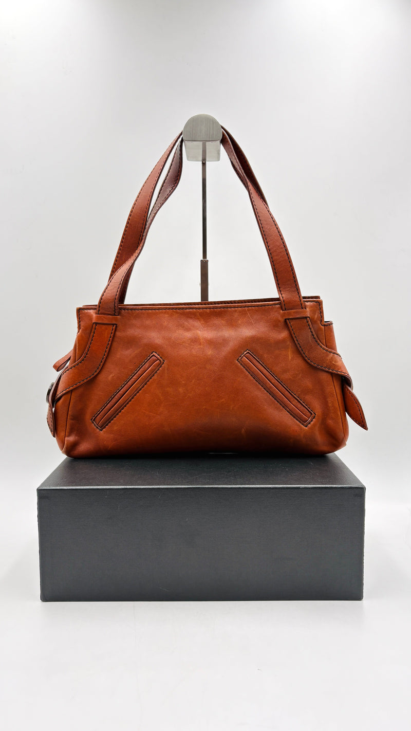 Borsa in pelle marrone SERGIO ROSSI