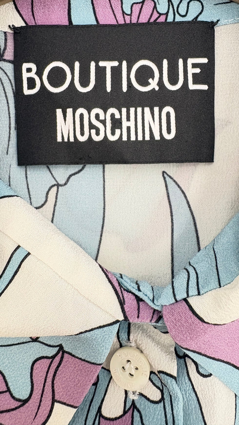 Camicia floreale in seta