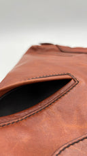 Borsa in pelle marrone SERGIO ROSSI