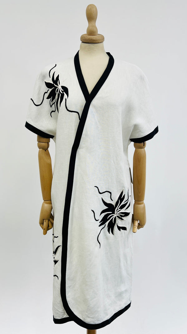 Abito midi in lino