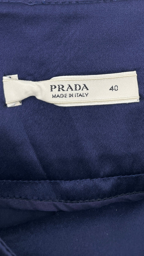 Shorts plissè raso di seta