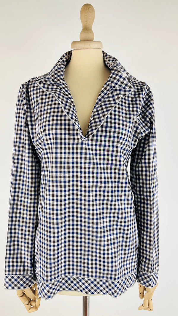 Blusa in vichy di cotone
